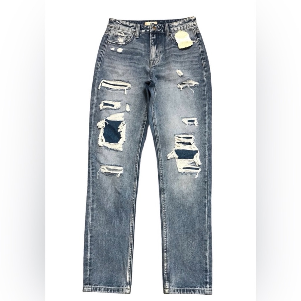 Altar’d State Mica Relaxed Fit Jeans Distressed Size 25 Distressed NWT